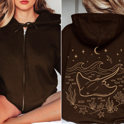 Celestial Stingray Hoodie
