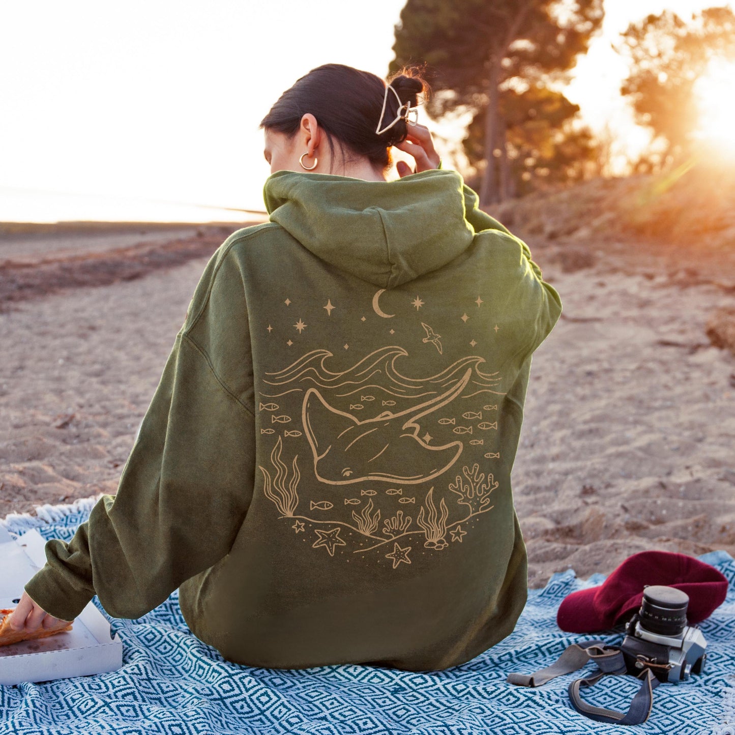 Celestial Stingray Hoodie
