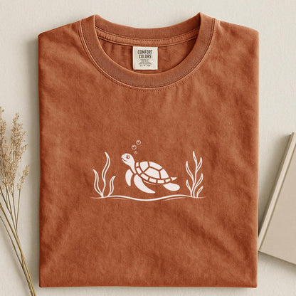 Minimal Sea Turtle T-Shirt