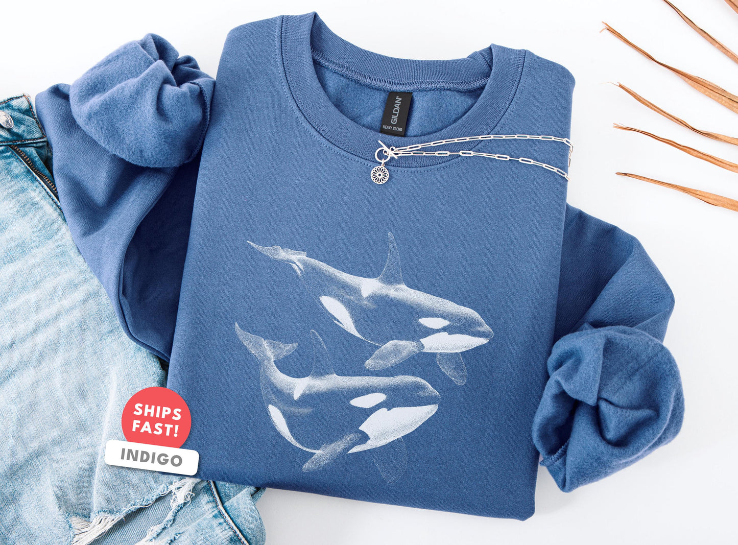 Orca Whale Sweatshirt V4