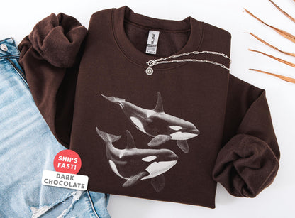 Orca Whale Sweatshirt V4