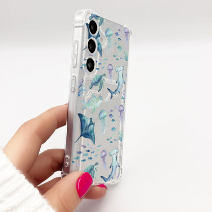Blue Ocean Turtle Shark Case
