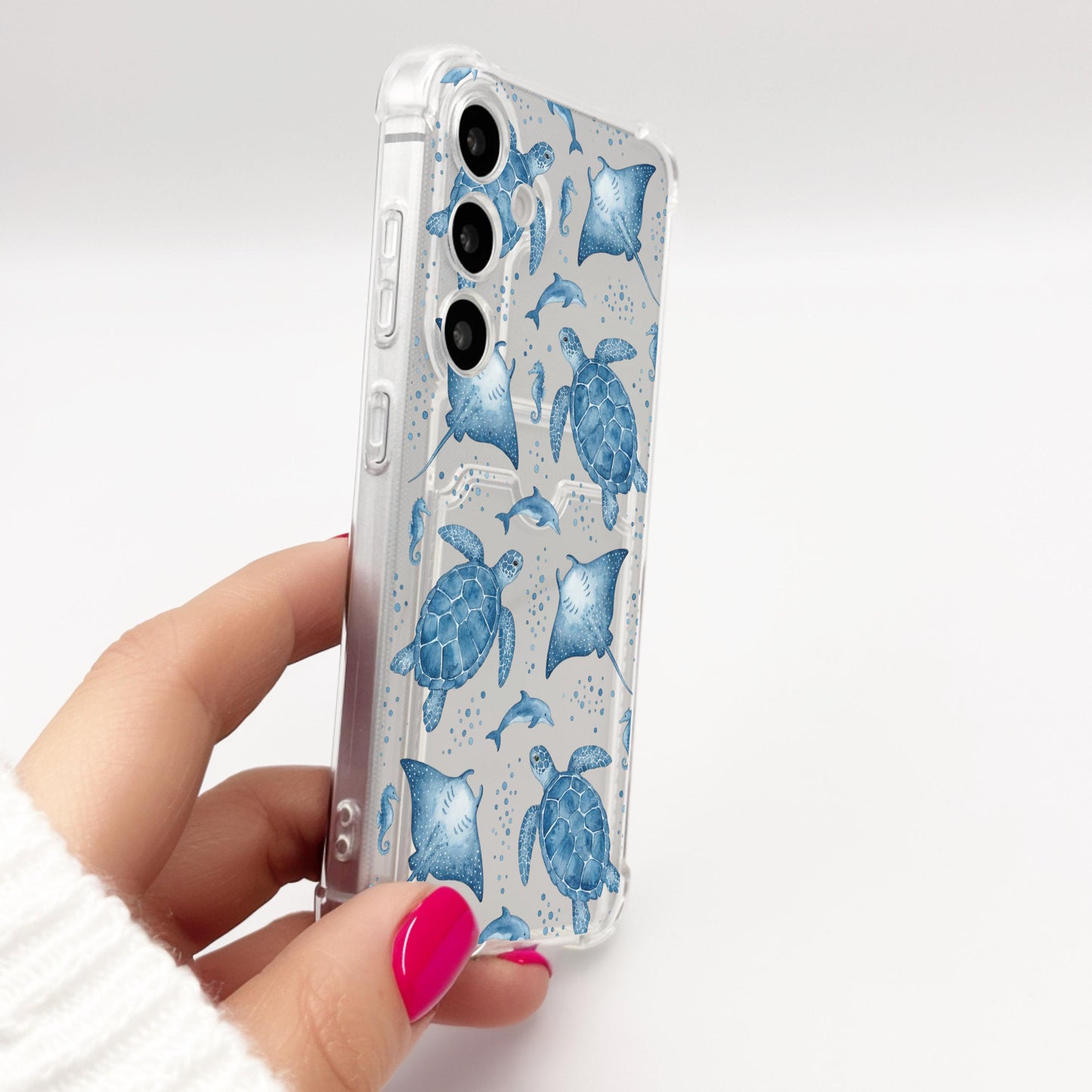 Blue Ocean Turtle Fish Case