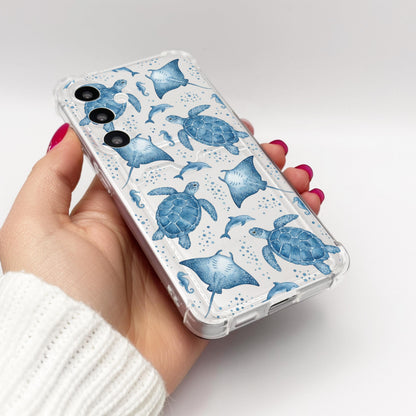 Blue Ocean Turtle Fish Case