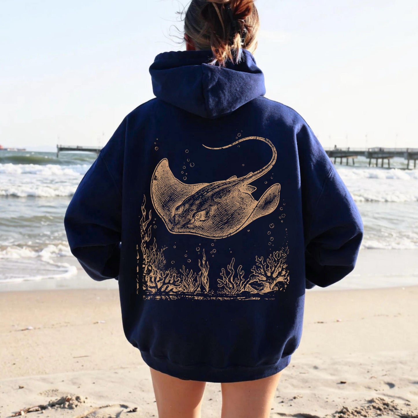 Ancient Manta Ray Hoodie