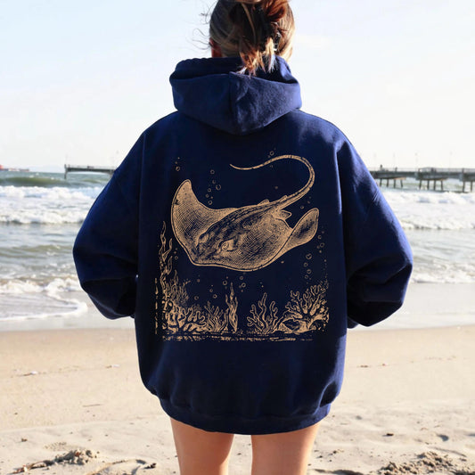 Ancient Manta Ray Hoodie