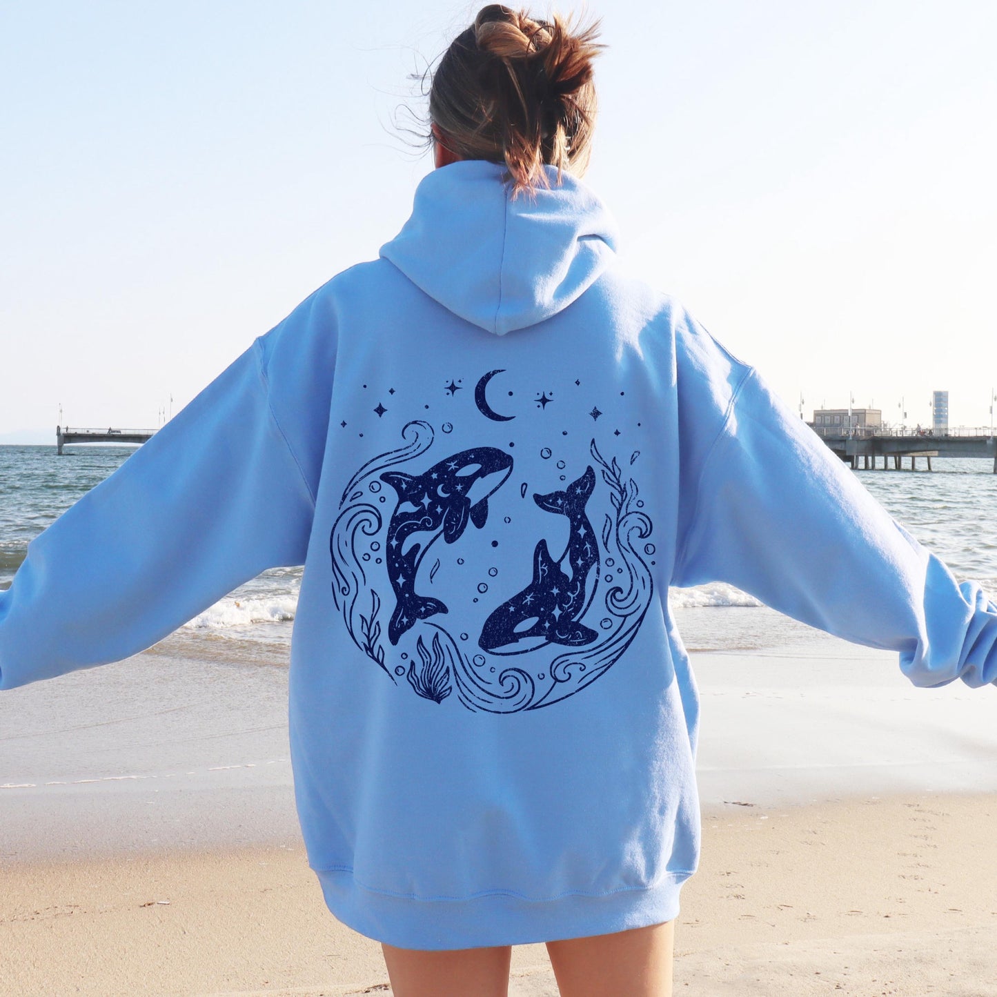 Twin Celestial Orcas Hoodie