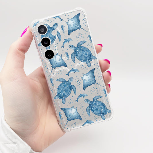 Blue Ocean Turtle Fish Case