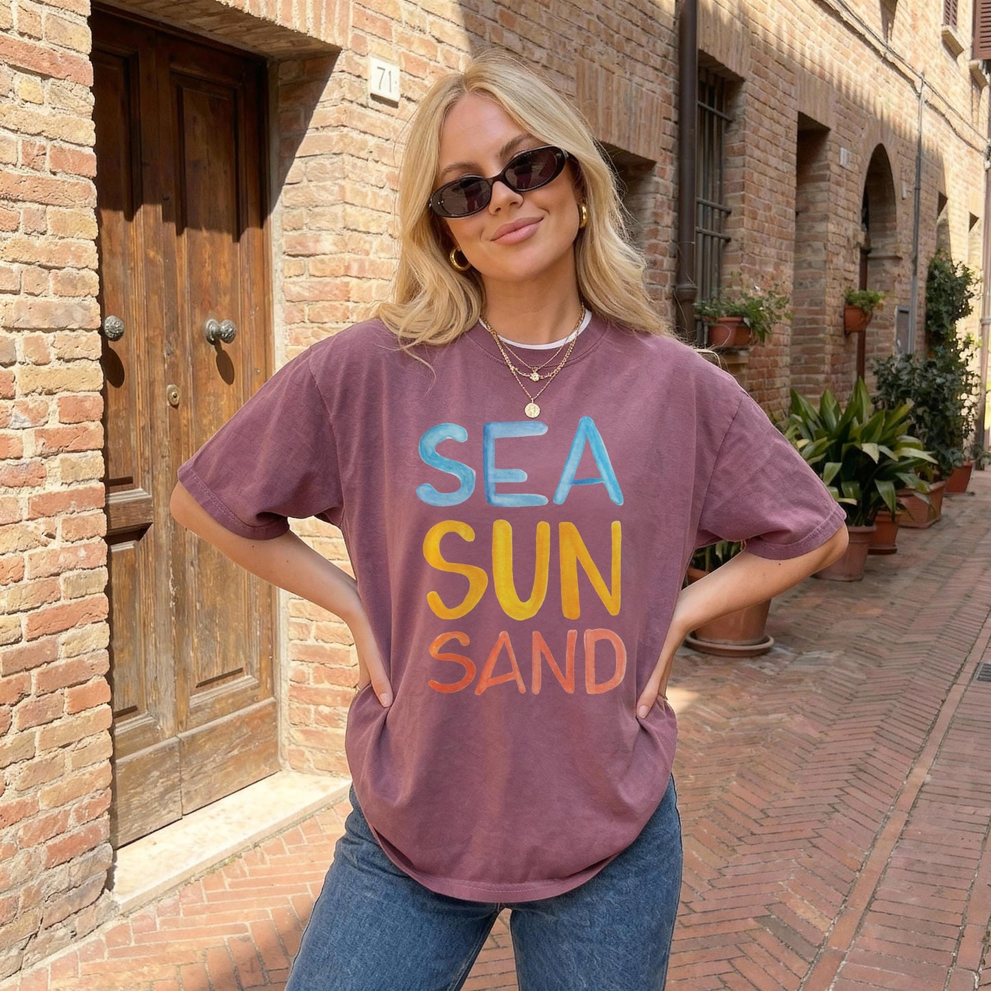 Sea Sun Sand Shirt Summer Beach Tee