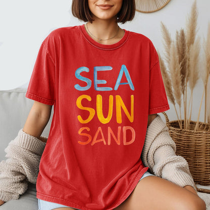 Sea Sun Sand Shirt Summer Beach Tee
