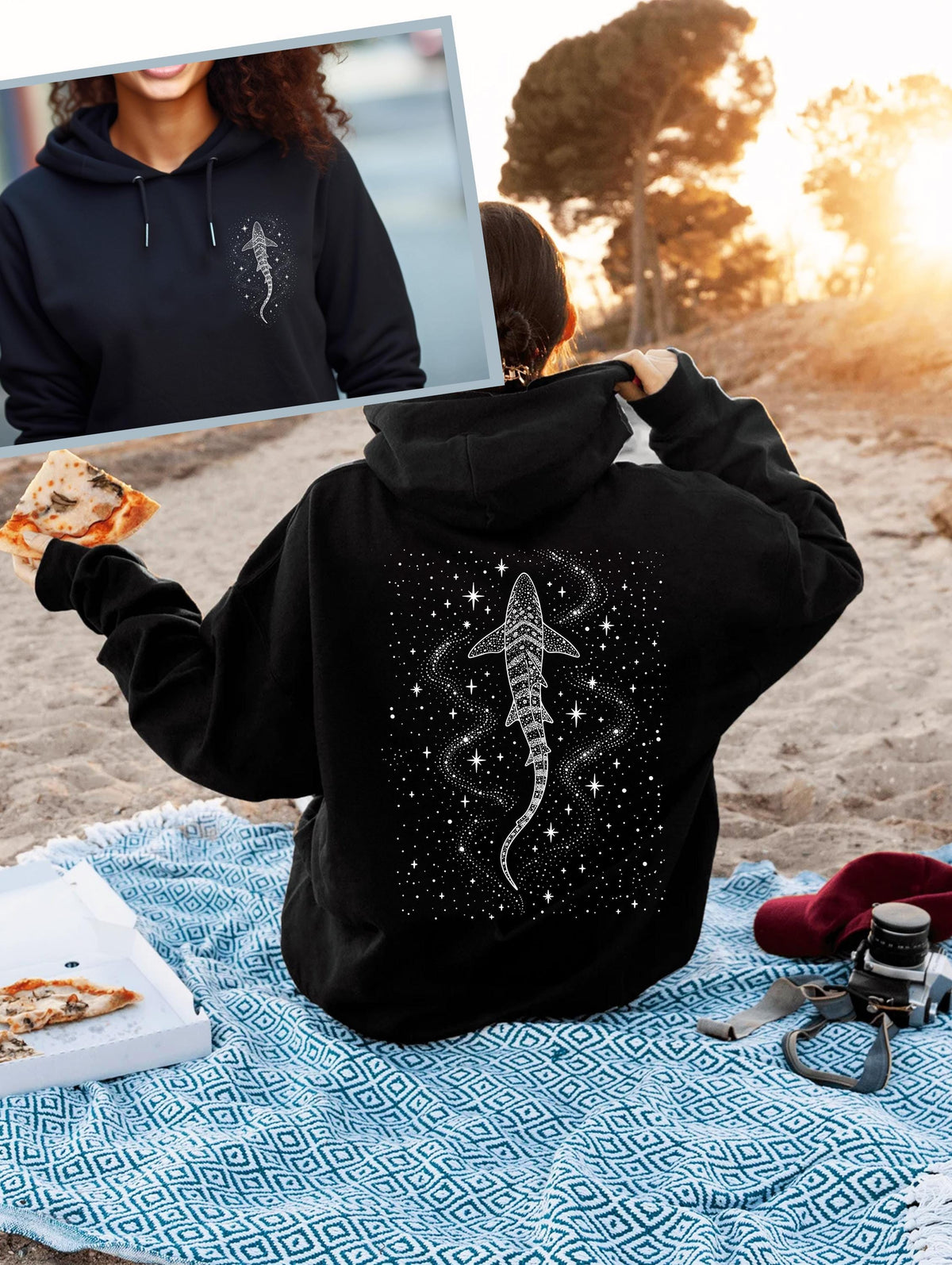 Beach Whale Shark Hoodie