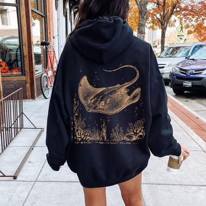 Ancient Manta Ray Hoodie