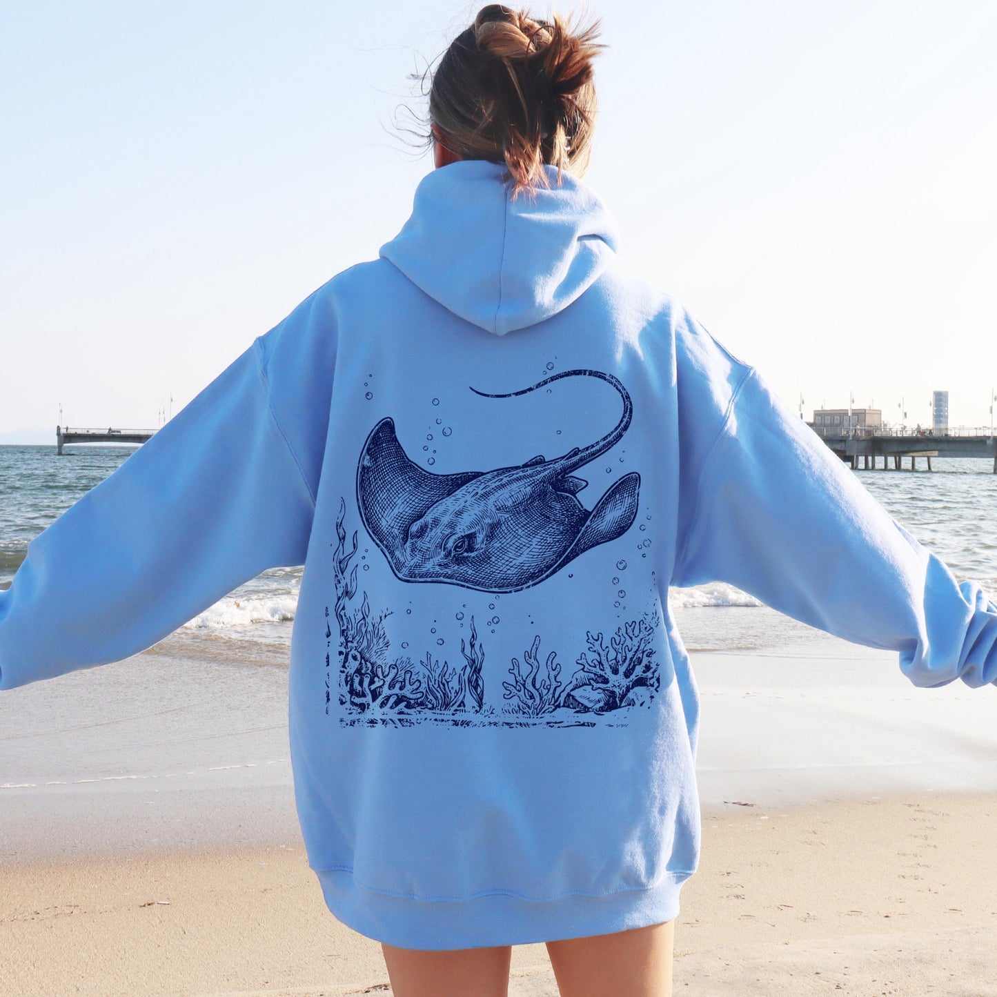 Ancient Manta Ray Hoodie