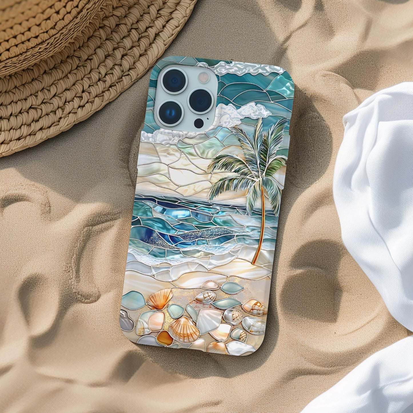 Stained Glass Ocean Waves Case