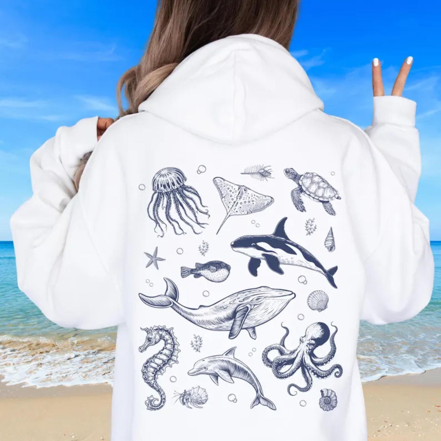 Ocean Animals Hoodie