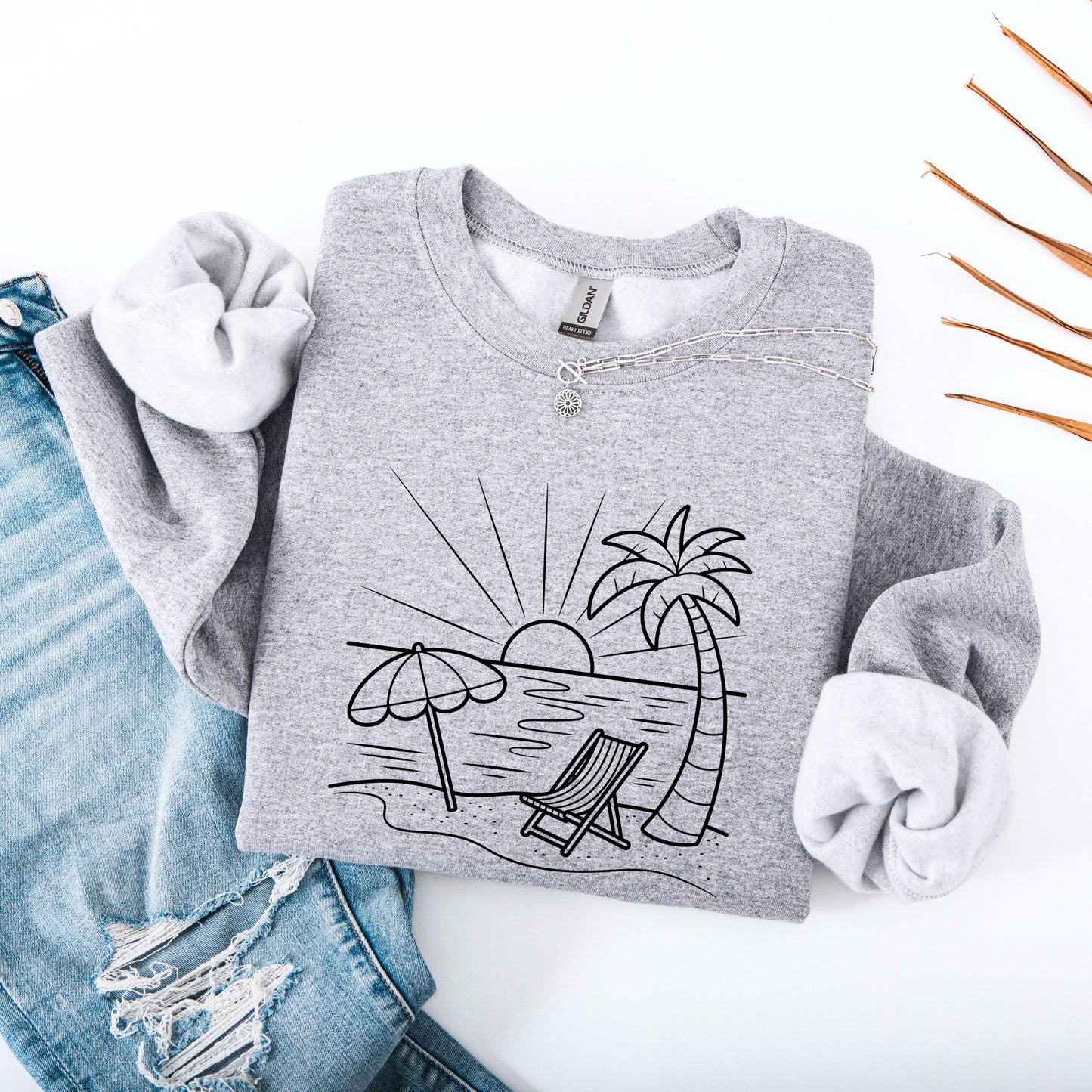 Beach Sunset Sweater