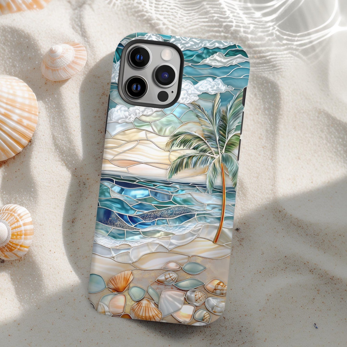 Stained Glass Ocean Waves Case