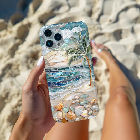 Stained Glass Ocean Waves Case