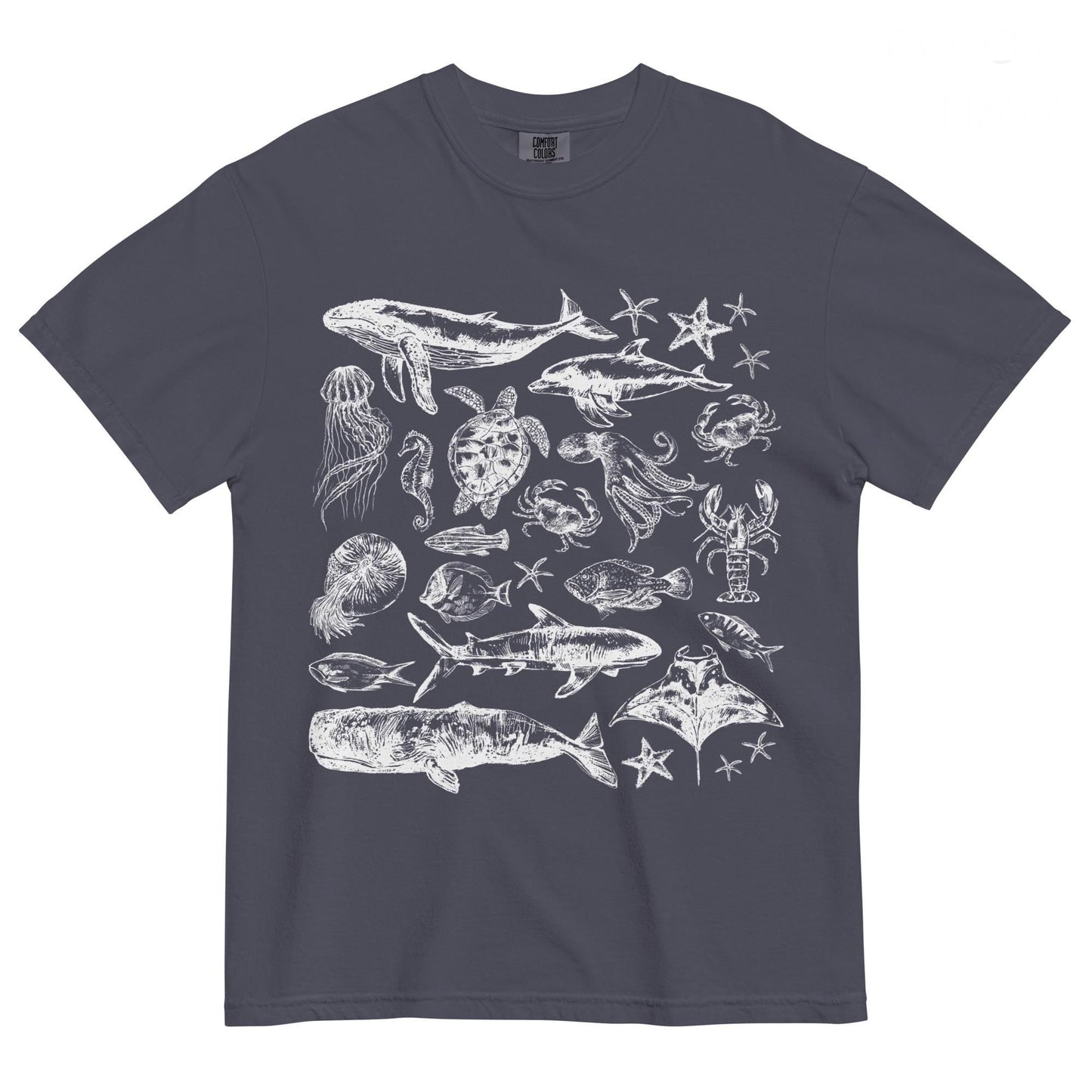Sea Animals Doodle Shirt