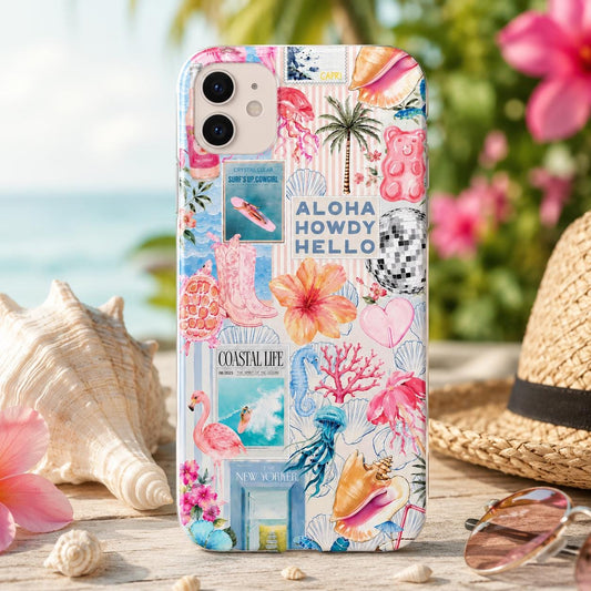 Beachy Blue Coquette Coastal Case