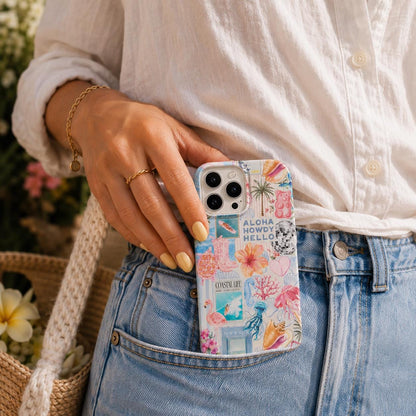 Beachy Blue Coquette Coastal Case