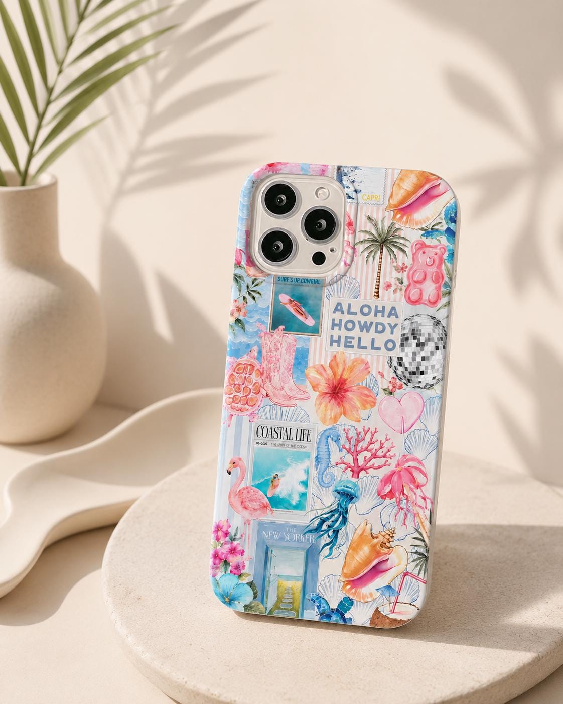 Beachy Blue Coquette Coastal Case
