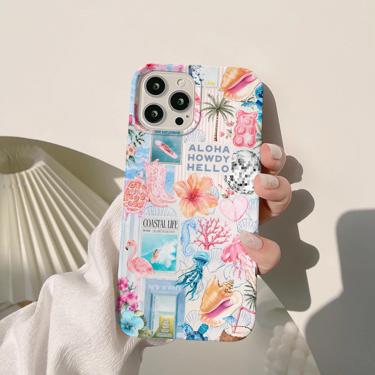 Beachy Blue Coquette Coastal Case