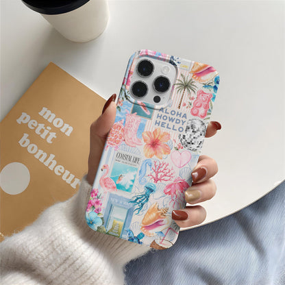 Beachy Blue Coquette Coastal Case