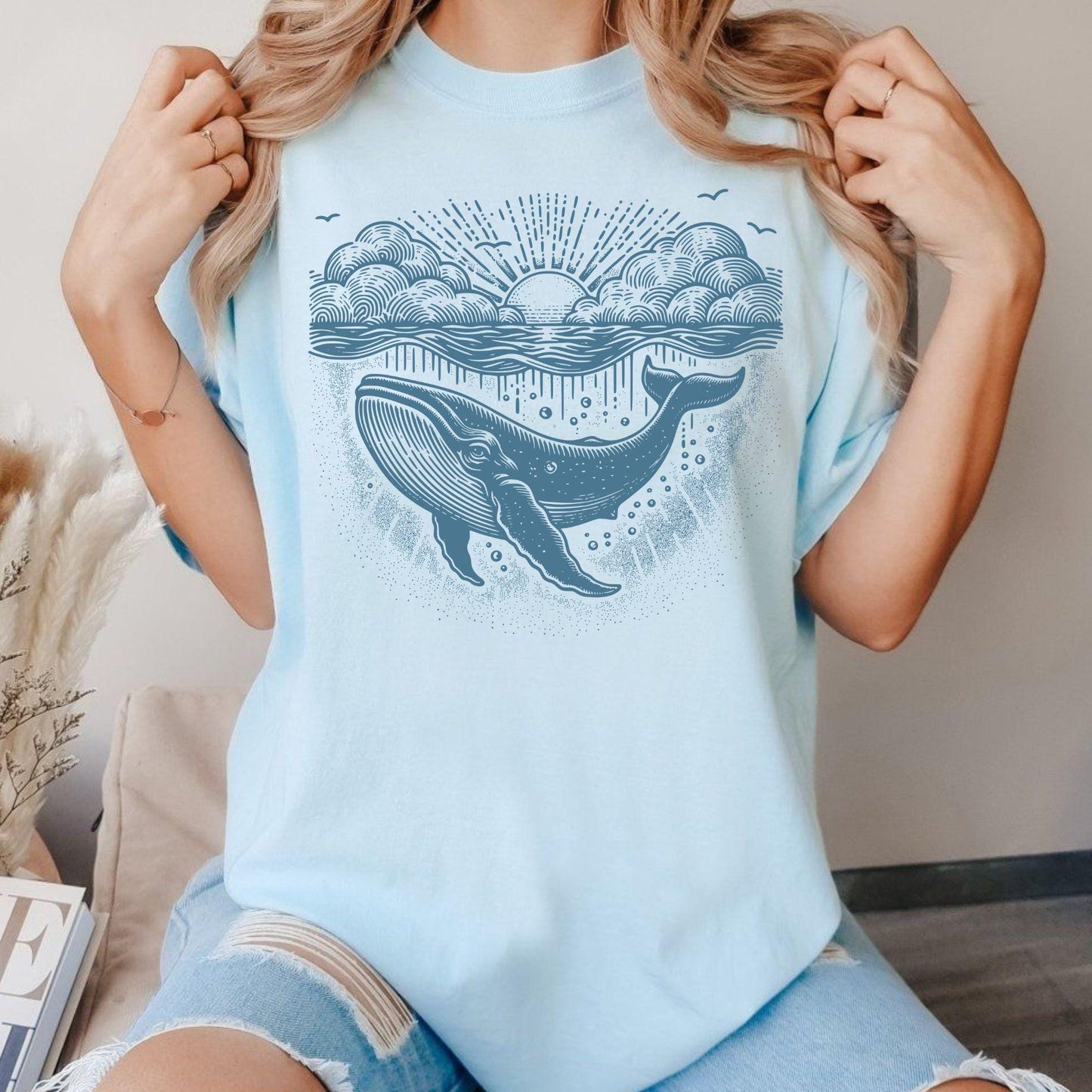 Vintage Whale Graphic Tee