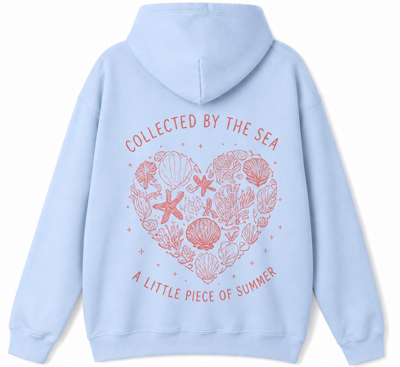 Coral Heart Hoodie