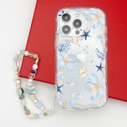 Blue Shell Flower Case