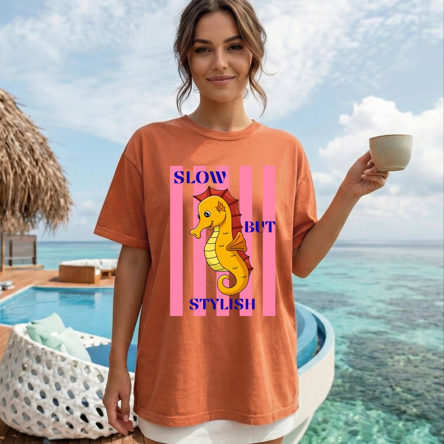 Slow But Stylish Seahorse Shirt