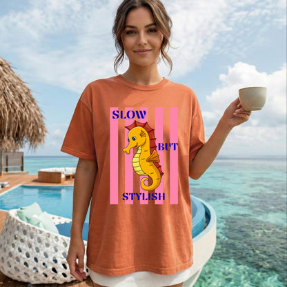 Slow But Stylish Seahorse Shirt