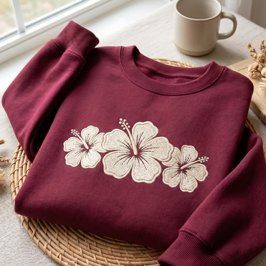 The Hibiscus Flower Sweatshirt
