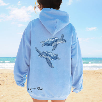 Sea Turtle Backprint Hoodie