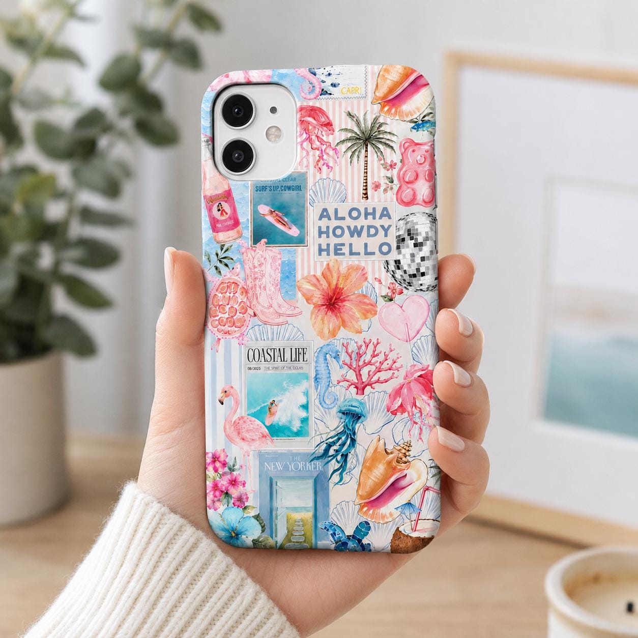 Beachy Blue Coquette Coastal Case