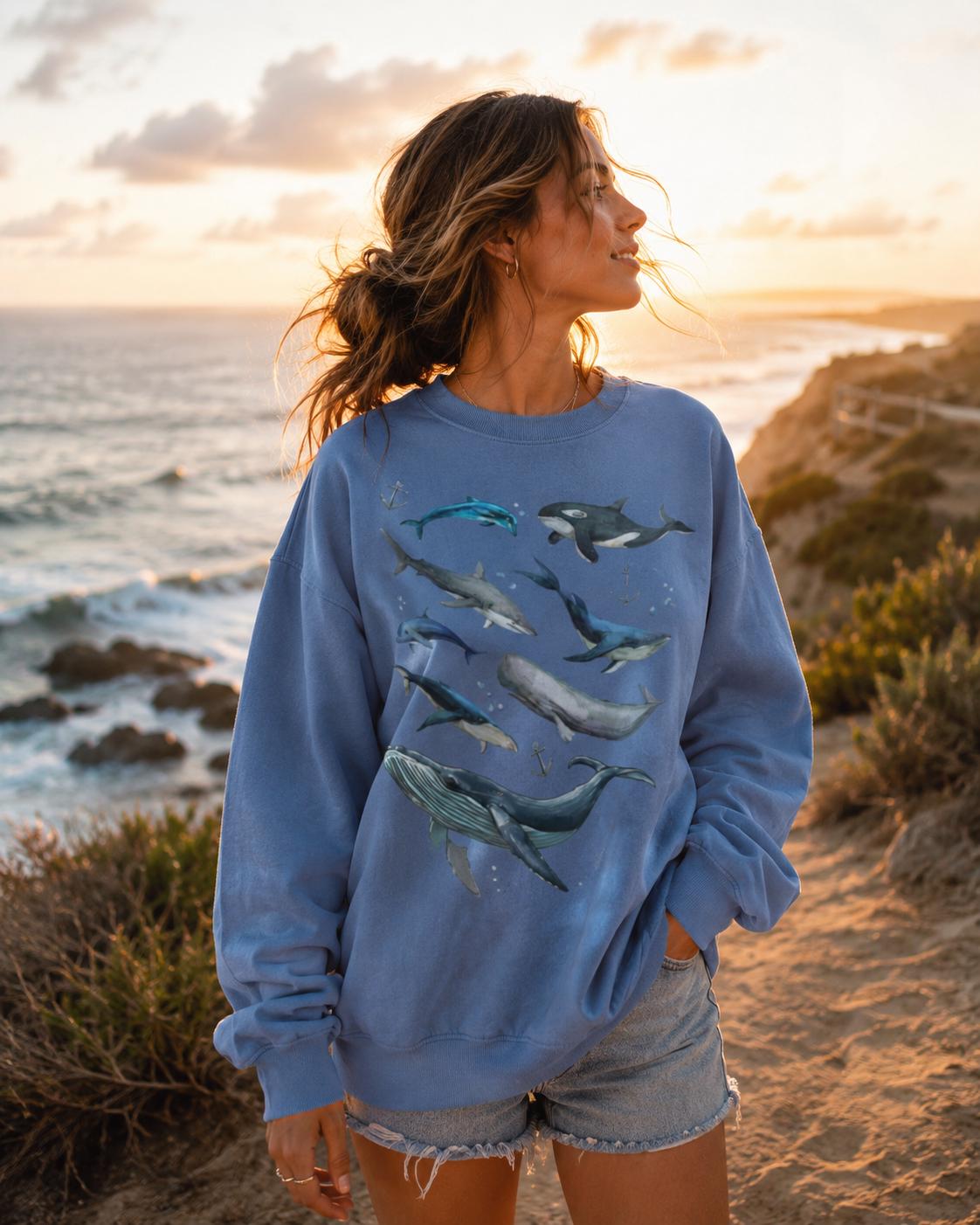 The Whale Crewneck Sweatshirt