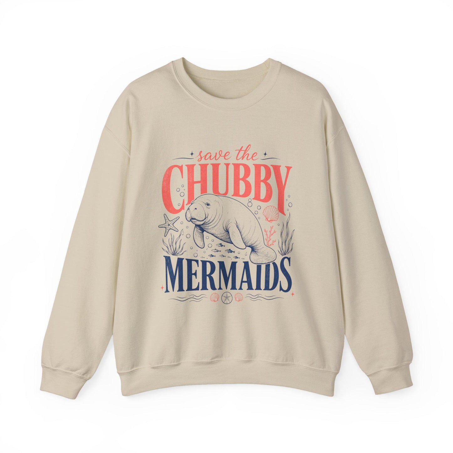 Chubby Mermaids Crewneck Sweatshirt