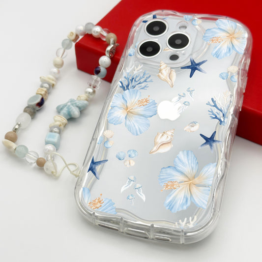 Blue Shell Flower Case