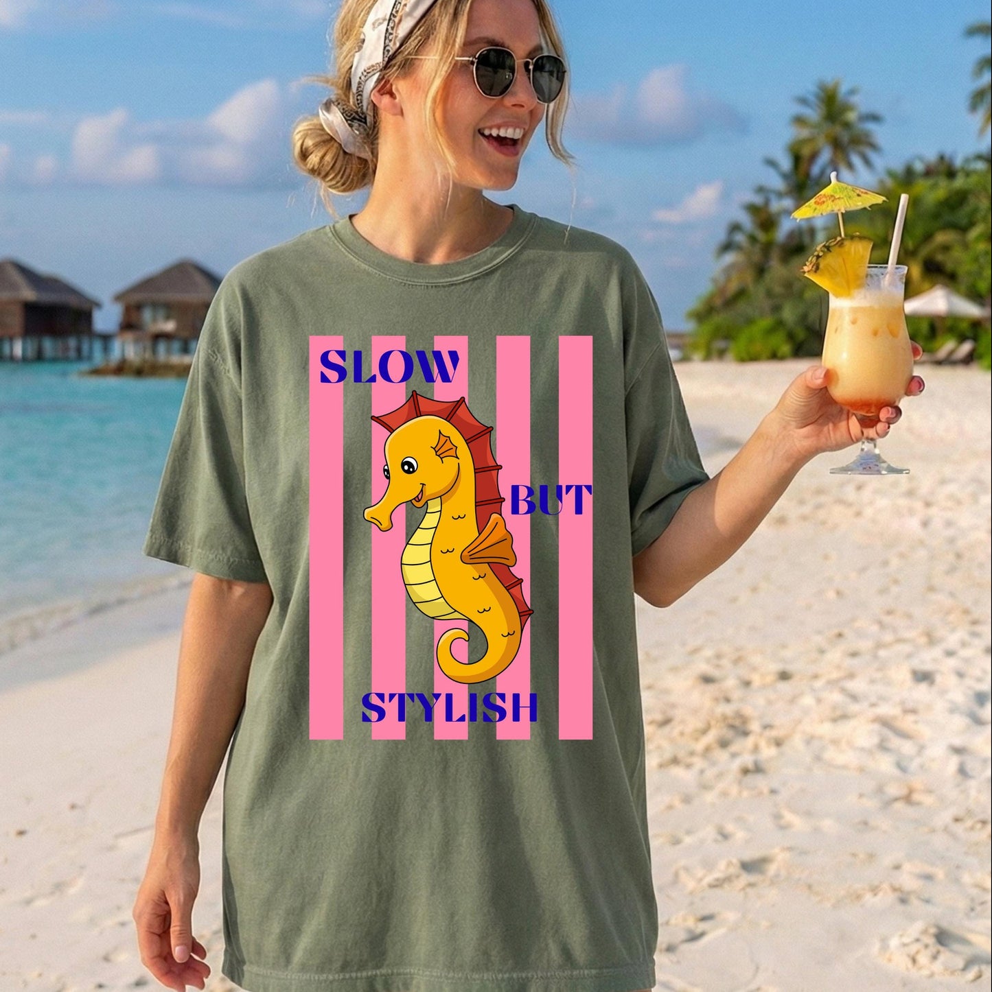 Slow But Stylish Seahorse Shirt