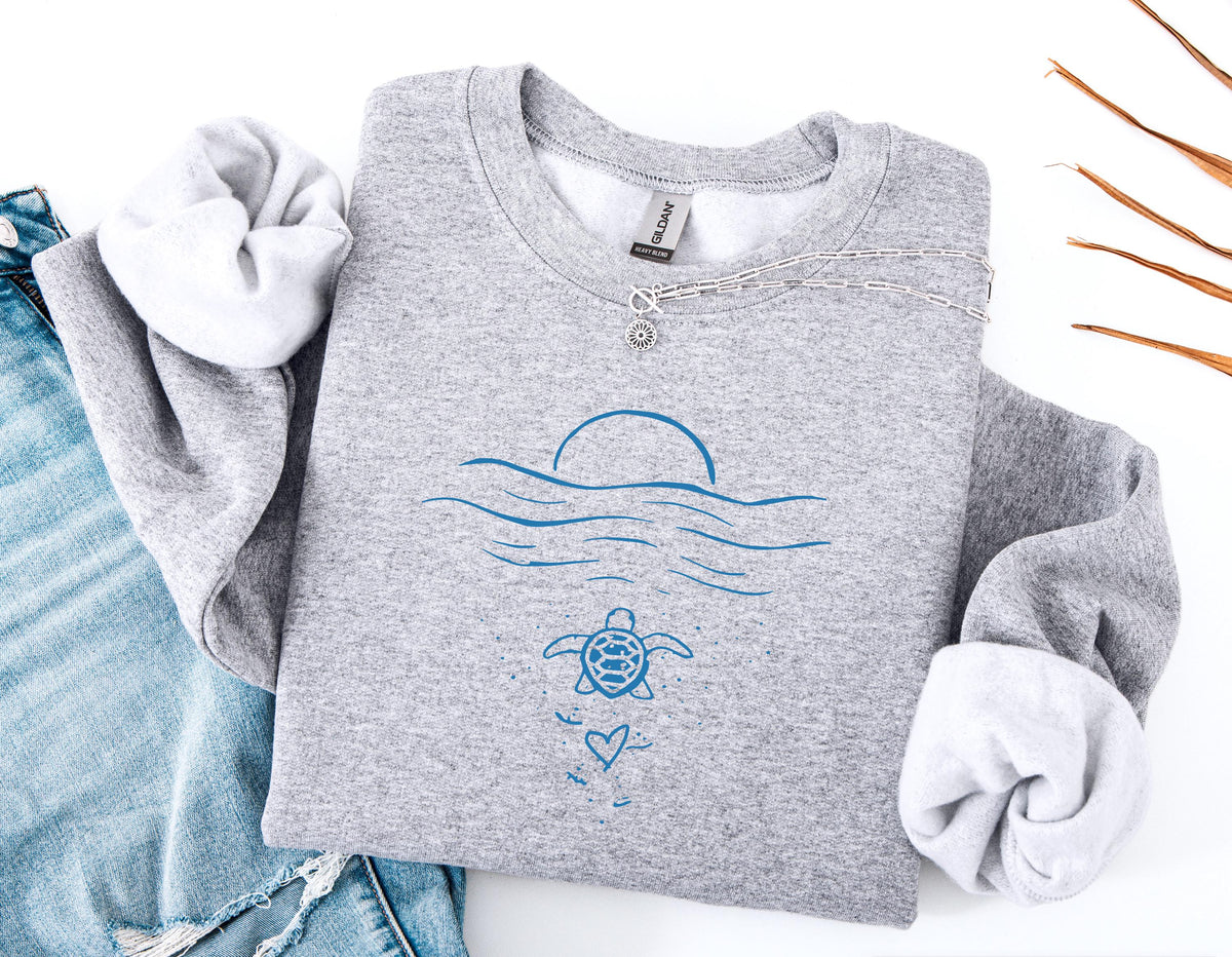 Coastal Sea Turtle Sweatshirt