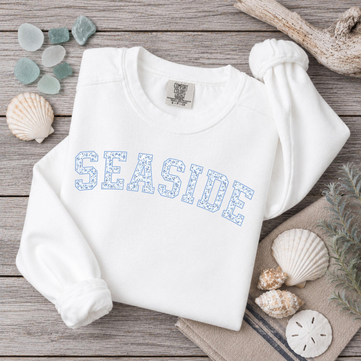 Seaside Floral Sweatshirt