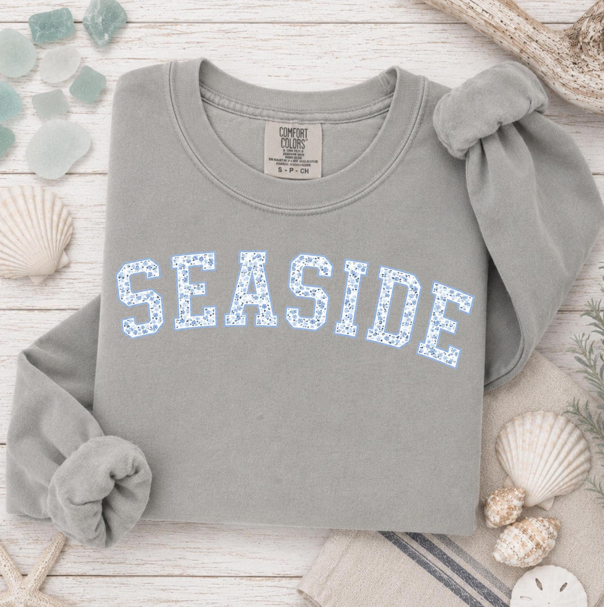 Seaside Floral Sweatshirt