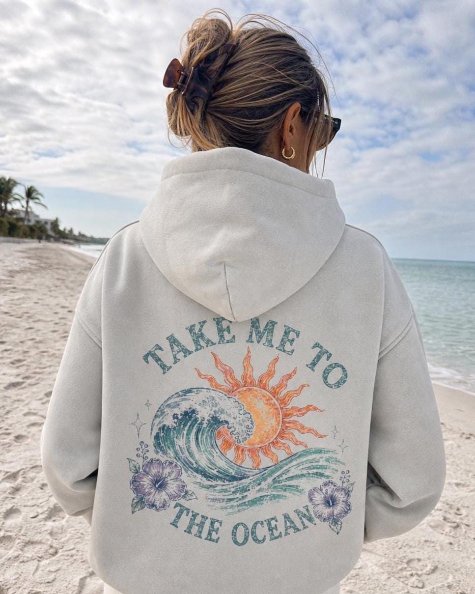 Take Me To The Ocean Vintage Hoodie