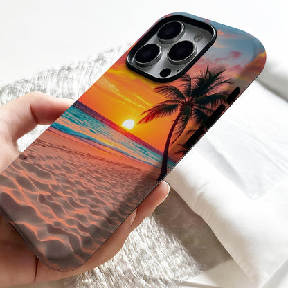 Beach Sunset Print Phone Case