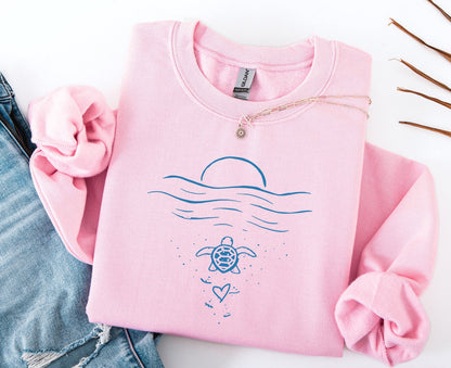 Coastal Sea Turtle Sweatshirt