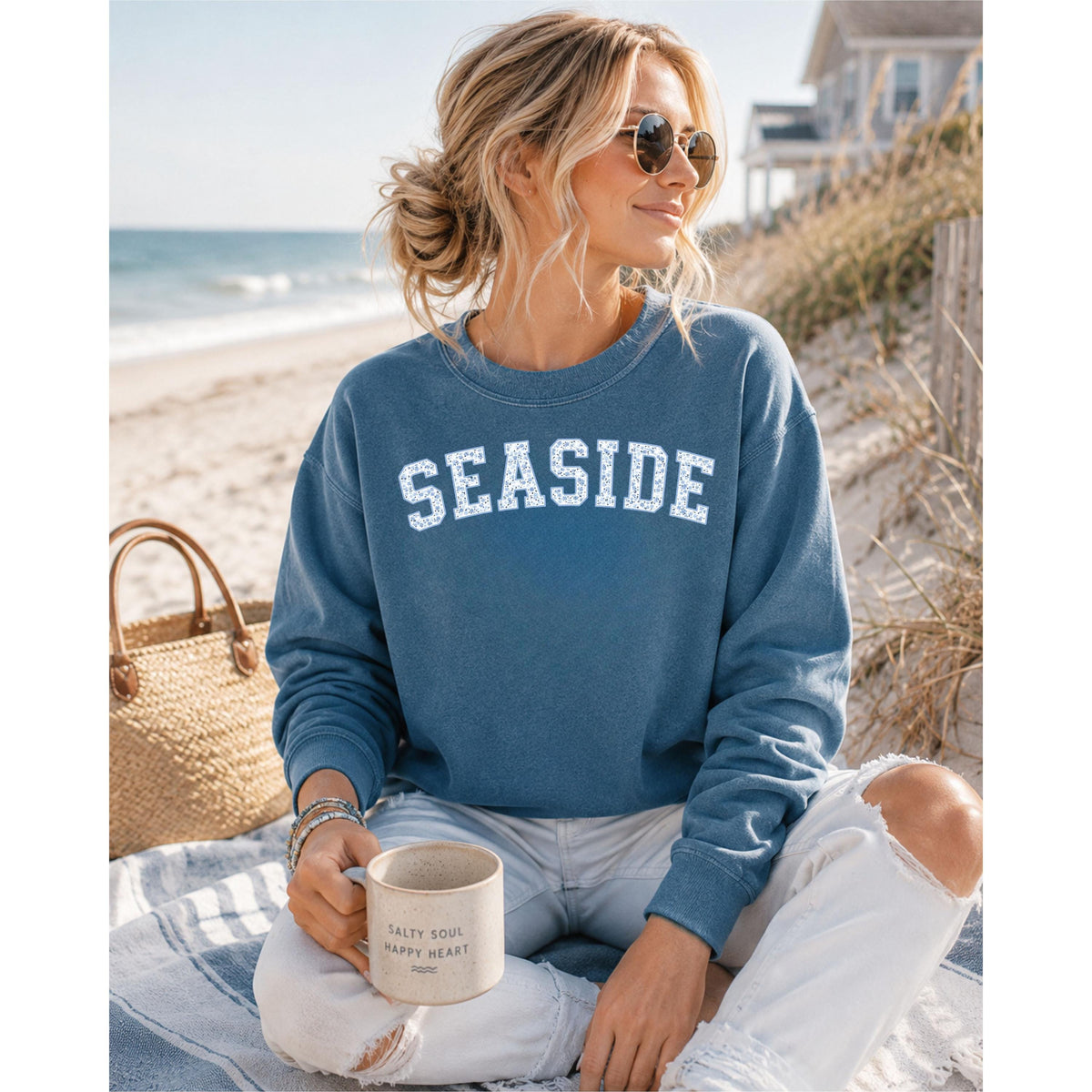 Seaside Floral Sweatshirt