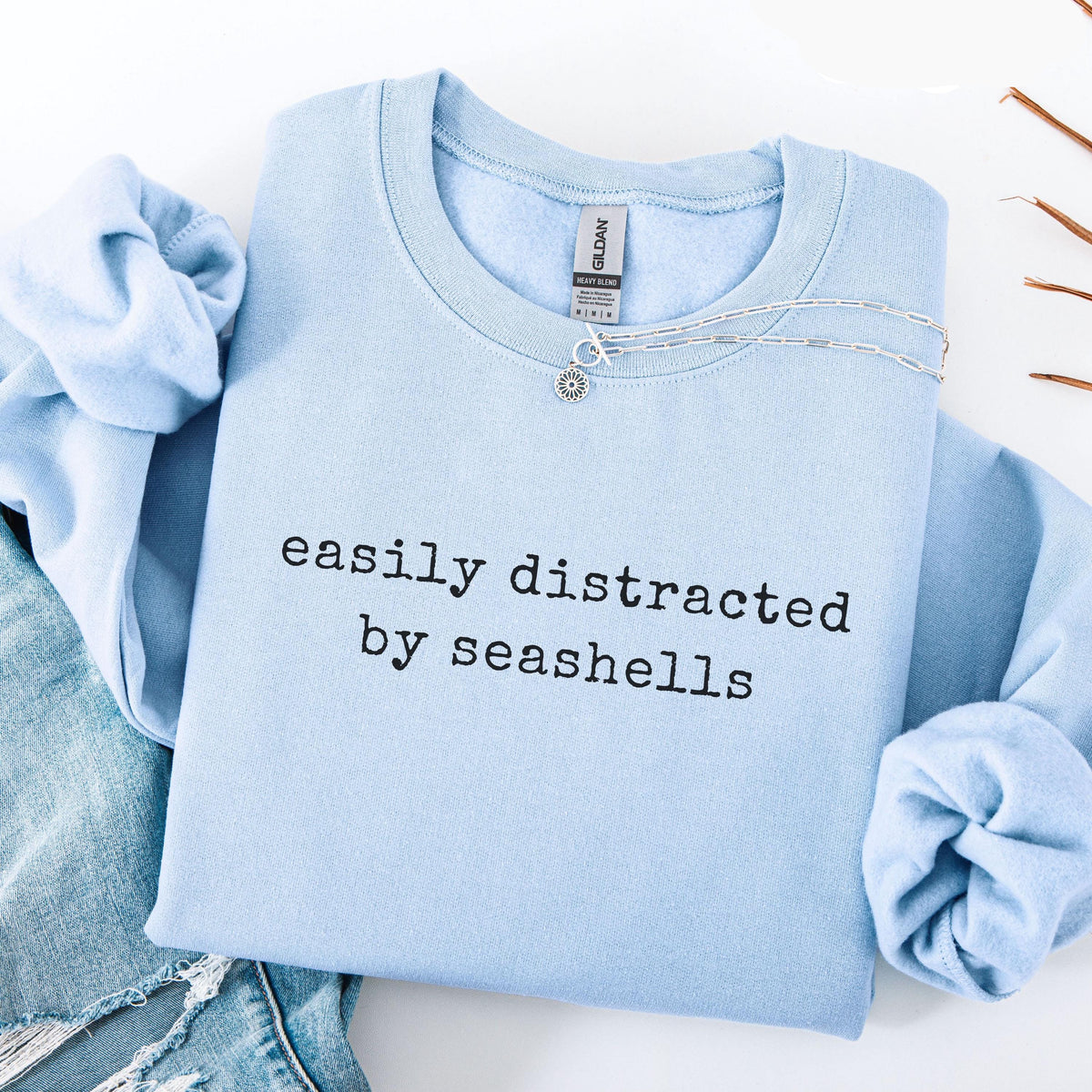 Easily Distracted By Seashells Sweater