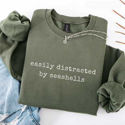 Easily Distracted By Seashells Sweater