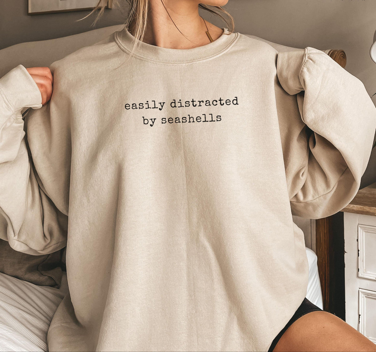 Easily Distracted By Seashells Sweater